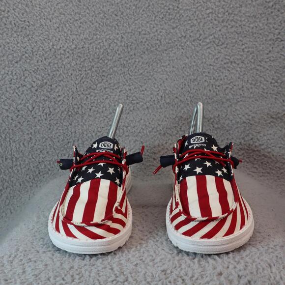 Hey Dude Wally Americana USA Flag Men Sz 6 Patriotic 4th - Picture 2 of 9